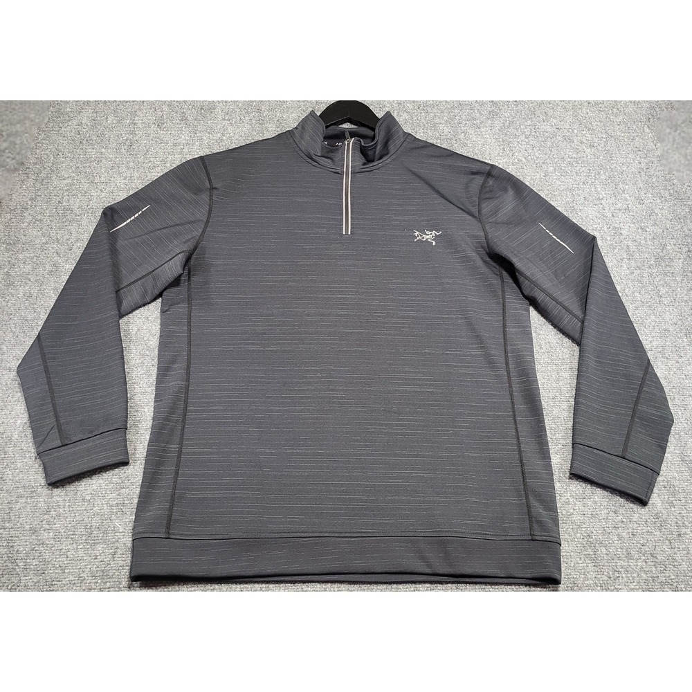 Arc'teryx 1/4 Zip Gray Mock Neck Long Sleeve Technical Shirt Sweater Size XXXL